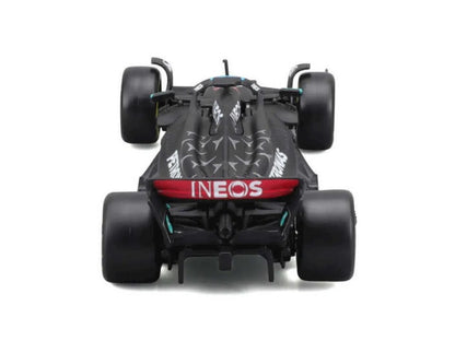 BBurago Mercedes-AMG F1 W14 George Russell (No.63 With Helmet 2023), Black, 1:43 Scale