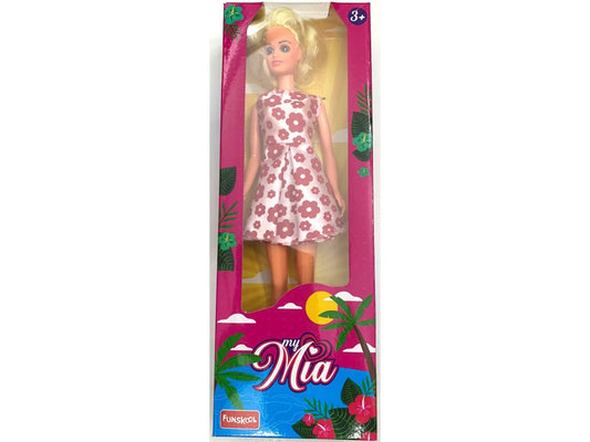 My Mia Doll (White Dress with Red Flowers)