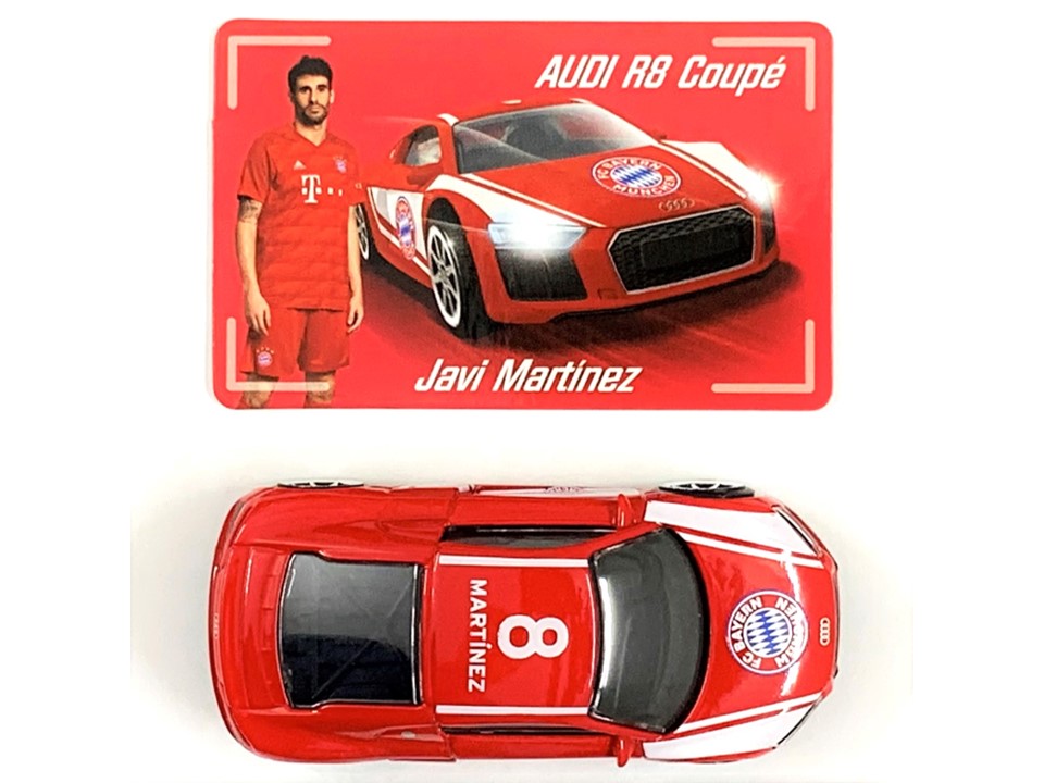 Majorette Premium Cars FC Bayern Munchen Audi R8 Coupé (Martinez 8)