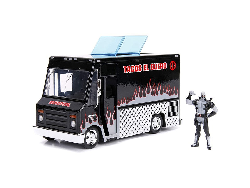 Marvel Deadpool Taco Truck 1:24 & 2.75” Deadpool Figure –