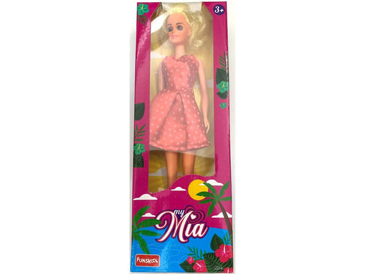 My Mia Doll (Red Dress with Pink Hearts)