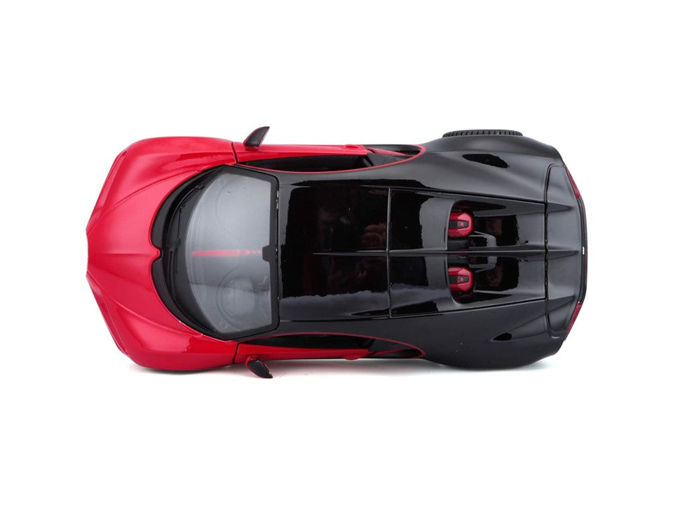 Maisto Bugatti Chiron Sport, Red & Black, 1:24 Scale