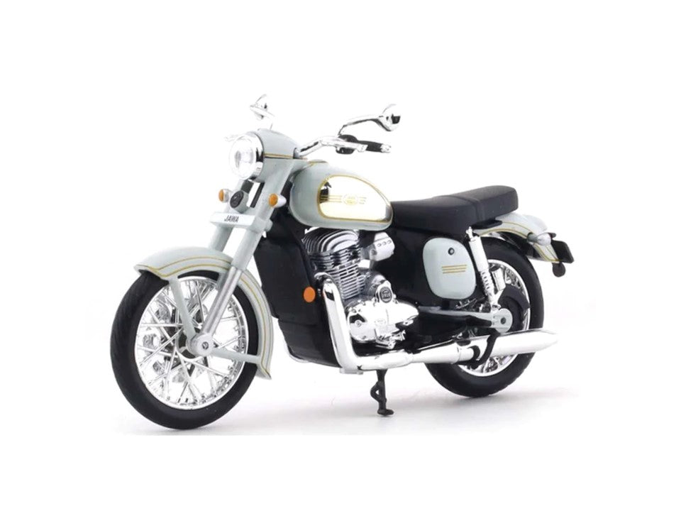 Maisto Jawa Classic (White) 1:18 Scale Model Collectible Motorcycle