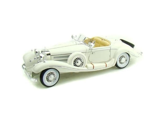 Maisto Mercedes-Benz 500 K Typ Specialroadster (1936), White, 1:18 Scale