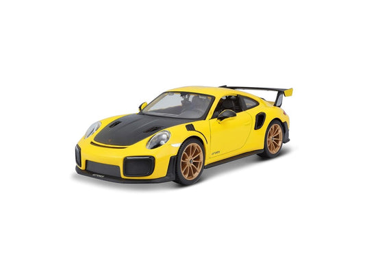 Maisto Porsche 911 GT2 RS, Yellow & Black, 1:24 Scale
