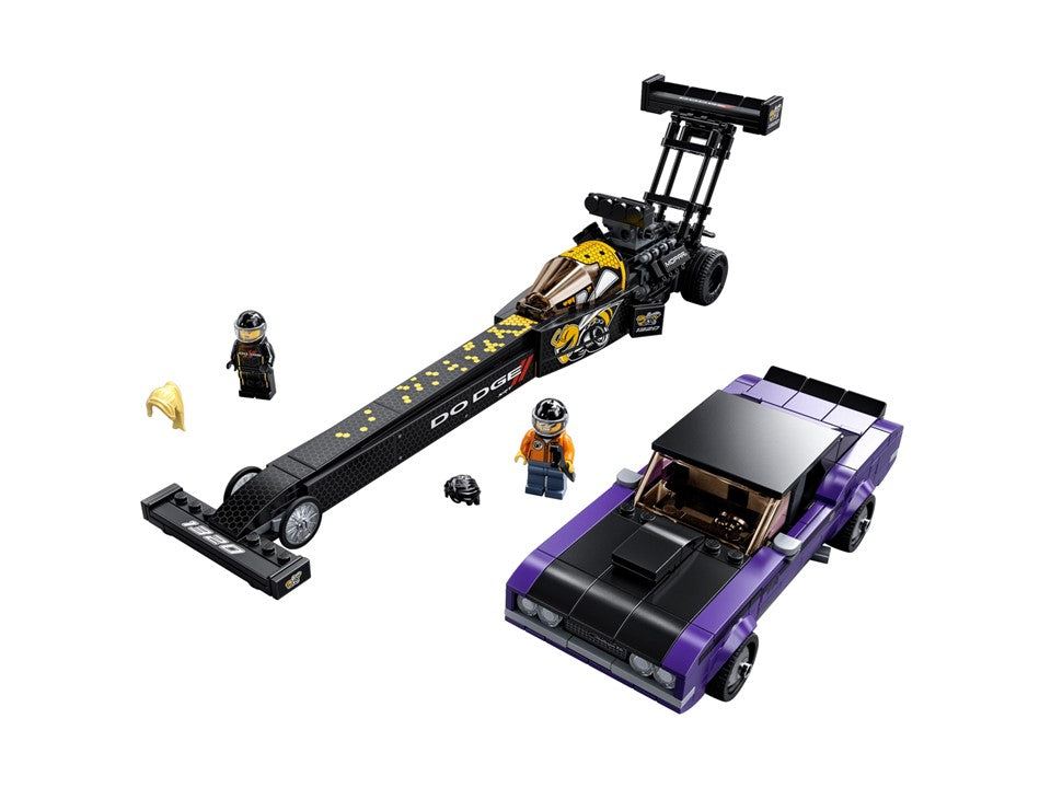 LEGO SPEED CHAMPIONS Mopar Dodge//SRT Top Fuel Dragster and 1970