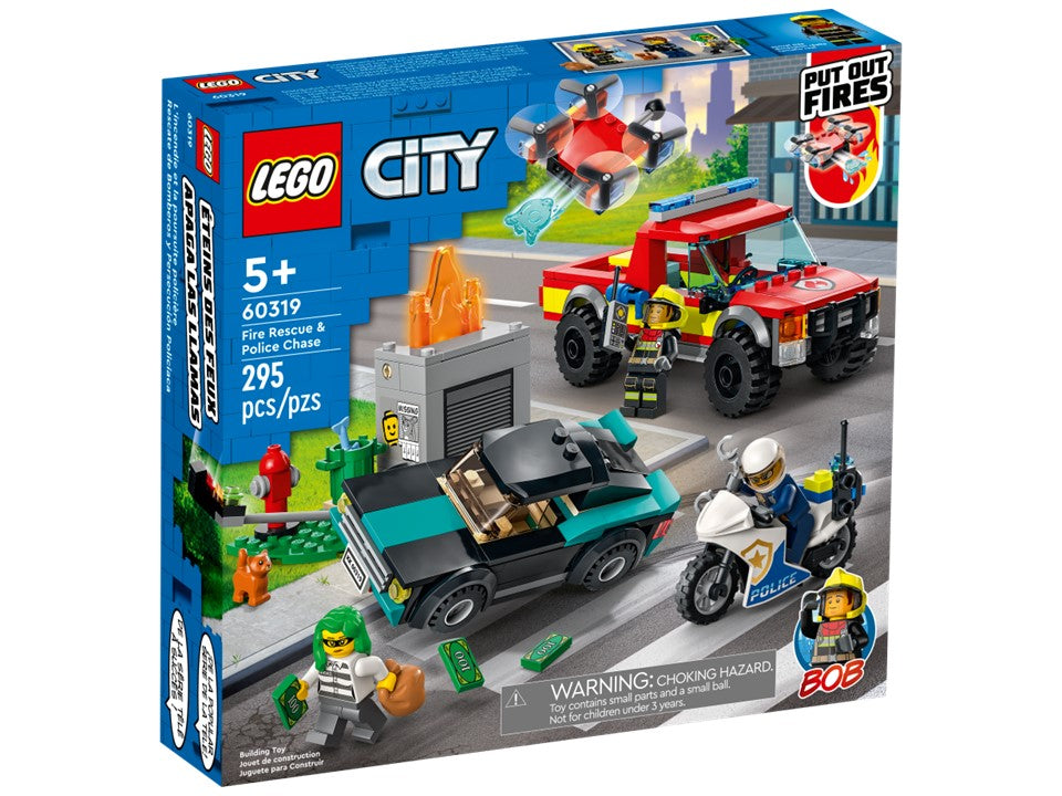LEGO CITY Fire Rescue & Police Chase