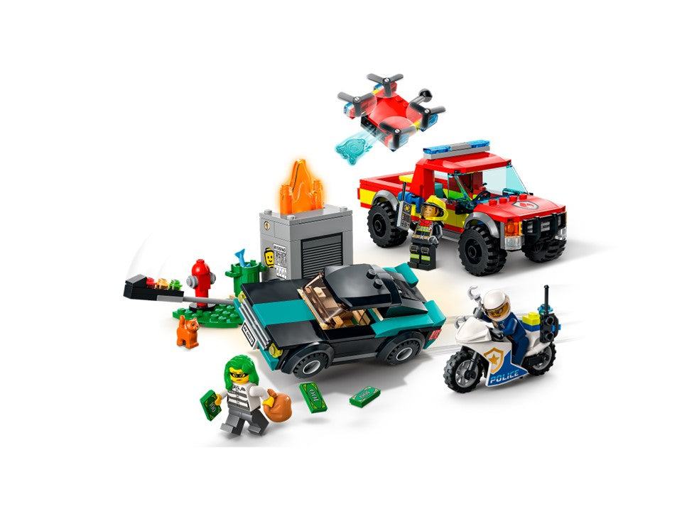 LEGO CITY Fire Rescue & Police Chase