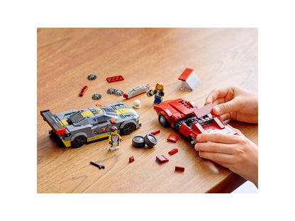 LEGO SPEED CHAMPIONS Chevrolet Corvette C8.R Race Car and 1969 Chevrolet Corvette